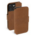 Калъф Krusell Leather Wallet за Iphone 13 mini - Cognac
