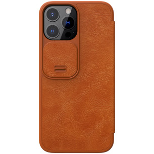 Калъф Nillkin Qin Book PRO Case за Apple iPhone 13 Pro Max - Кафяв