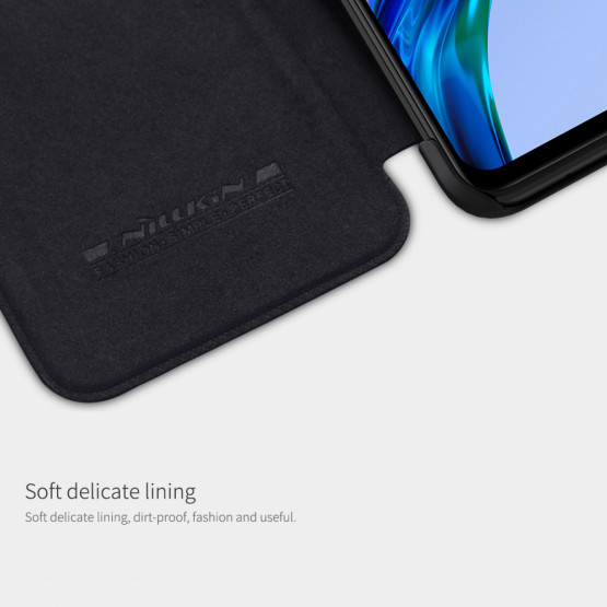 Калъф Nillkin Qin за Xiaomi Redmi 10 - Черен