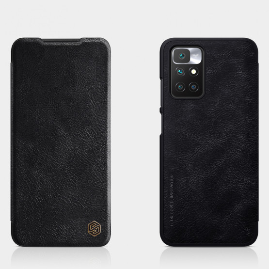 Калъф Nillkin Qin за Xiaomi Redmi 10 - Черен