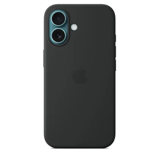 Оригинален Гръб Apple за Apple iPhone 16, Silicone Case with MagSafe- Черен, MYY13ZM/A