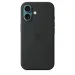 Оригинален Гръб Apple за Apple iPhone 16, Silicone Case with MagSafe- Черен, MYY13ZM/A