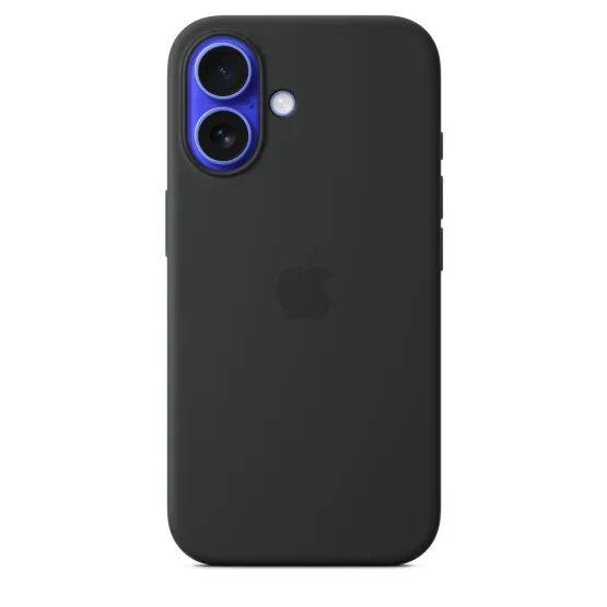Оригинален Гръб Apple за Apple iPhone 16, Silicone Case with MagSafe- Черен, MYY13ZM/A