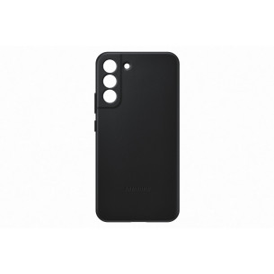 Оригинален гръб Samsung Leather Cover за Galaxy S22 Plus - Черен, EF-VS906LBE