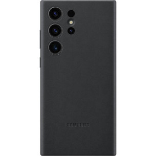 Оригинален гръб Samsung Leather Cover за Samsung Galaxy S23 Ultra - Черен, EF-VS918LBE