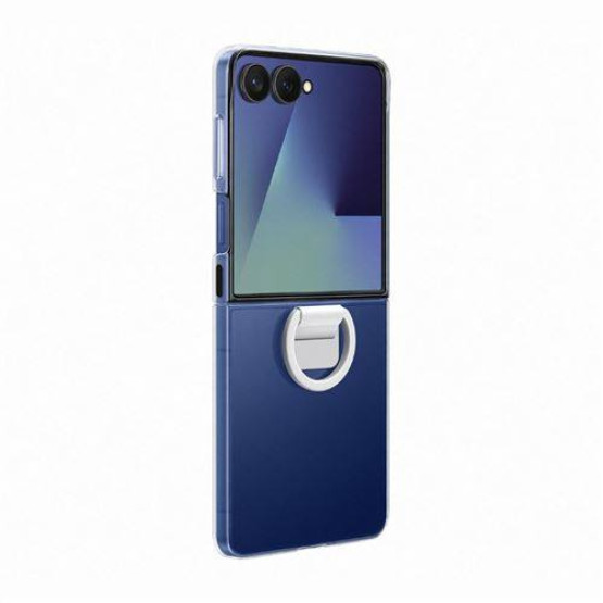 Оригинален гръб Samsung Ring Clear Cover за Galaxy Z Flip 7 - Прозрачен, EF-QF766CTE