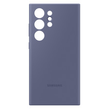 Оригинален гръб Samsung Silicone Cover за Galaxy S24 Ultra - Тъмно лилав, EF-PS928TEE