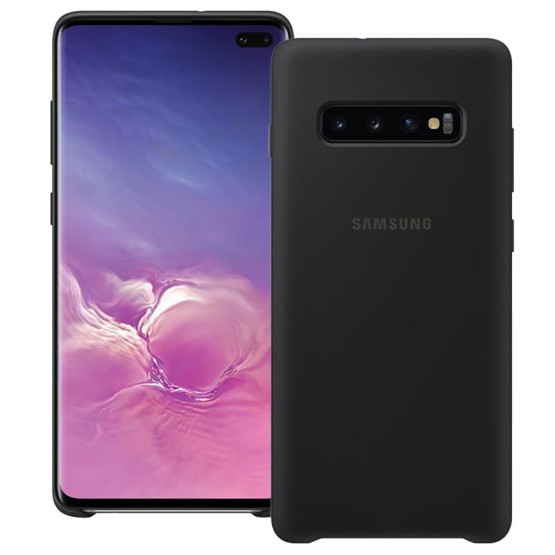 Оригинален гръб Silicone Back cover за Samsung Galaxy S10 - Черен