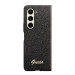 Гръб Guess PC/TPU Glitter Flakes Metal Logo Case за Samsung Galaxy Z Fold 5 - Черен