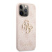 Гръб Guess PU 4G Metal Logo Case за iPhone 13 Pro - Розов
