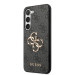 Гръб Guess PU 4G Metal Logo Case за Samsung Galaxy S23 - Сив