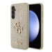 Гръб Guess PU Fixed Glitter 4G Metal Logo Case за Samsung Galaxy S23 FE -Златист