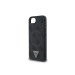 Гръб Guess за iPhone 16E, PU, 4G Strass, Triangle Metal Logo, Черен