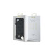 Гръб Guess за iPhone 16E, PU, 4G Strass, Triangle Metal Logo, Черен