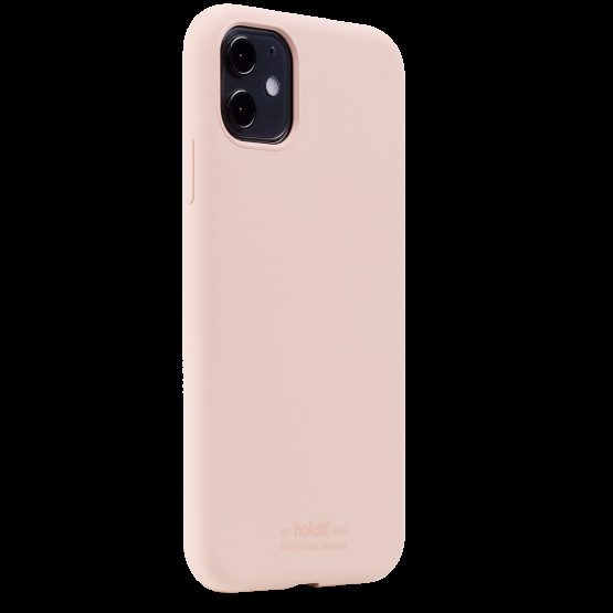 Гръб Holdit Silicone Case за iPhone 11/XR - Бледо розов