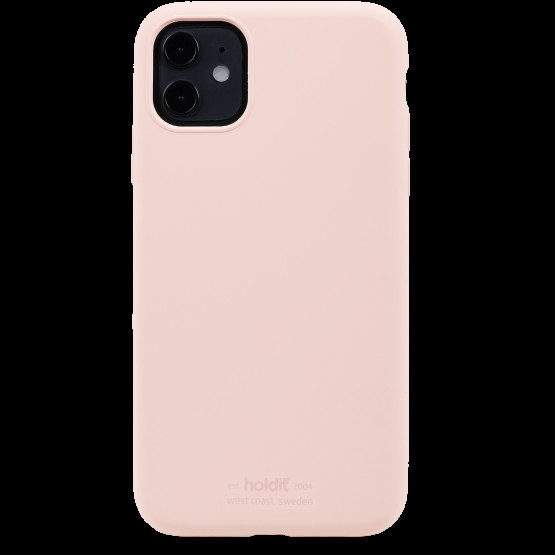 Гръб Holdit Silicone Case за iPhone 11/XR - Бледо розов