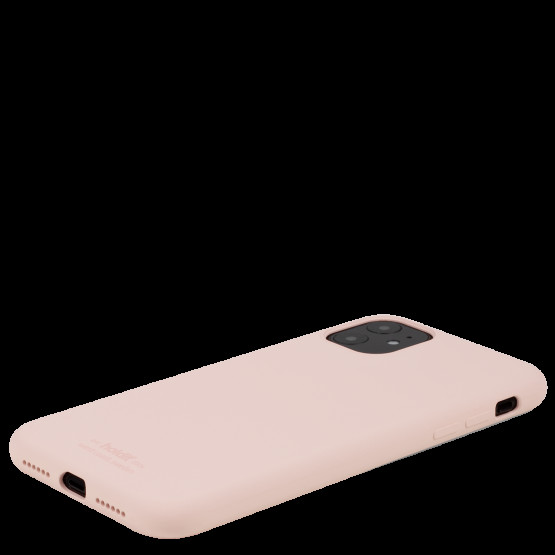 Гръб Holdit Silicone Case за iPhone 11/XR - Бледо розов