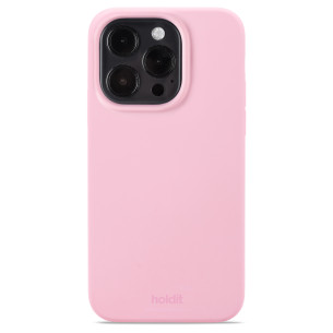 Гръб Holdit Silicone Case за iPhone 14 Pro - Бледо розов