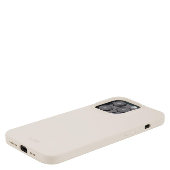 Гръб Holdit Silicone Case за iphone 15 Pro - Light Beige