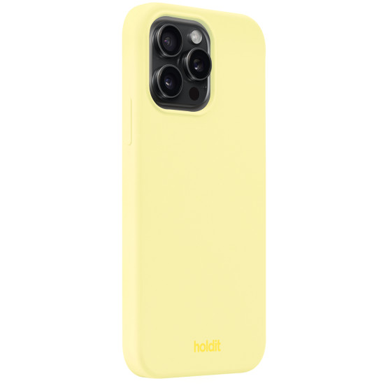 Гръб Holdit Silicone Case за iPhone 15 ProMax - Lemonade