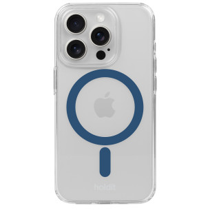 Гръб Holdit за iPhone 15 Pro, MagSafe Case, Син