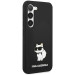 Гръб Karl Lagerfeld Liquid Silicone Choupette NFT Case за Samsung Galaxy S23 - Черен