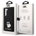 Гръб Karl Lagerfeld Liquid Silicone Choupette NFT Case за Samsung Galaxy S23 - Черен