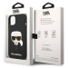Гръб Karl Lagerfeld Liquid Silicone Гръб Karl Head Case за iPhone 14 - Черен