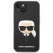 Гръб Karl Lagerfeld Liquid Silicone Гръб Karl Head Case за iPhone 14 - Черен