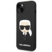 Гръб Karl Lagerfeld Liquid Silicone Гръб Karl Head Case за iPhone 14 - Черен