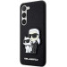 Гръб Karl Lagerfeld Saffiano Karl and Choupette за Samsung Galaxy S23 - Черен