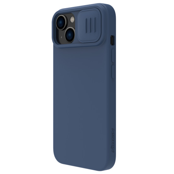 Гръб Nillkin CamShield Silky Magnetic silicone за Iphone 14 - Син