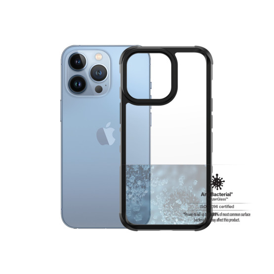 Гръб PanzerGlass SilverBulletCase за Iphone 13 Pro - Черна рамка