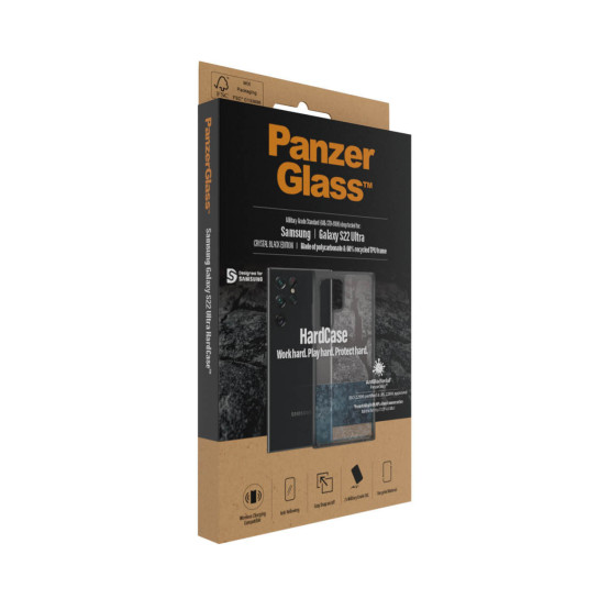 Гръб PanzerGlass за Samsung S22 Ultra, Hard Case - Smokey black , 119830