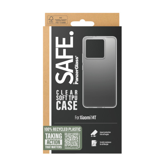 Гръб Safe Case за Xiaomi 14T 5G - Прозрачен