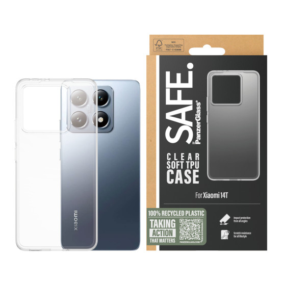Гръб Safe Case за Xiaomi 14T 5G - Прозрачен