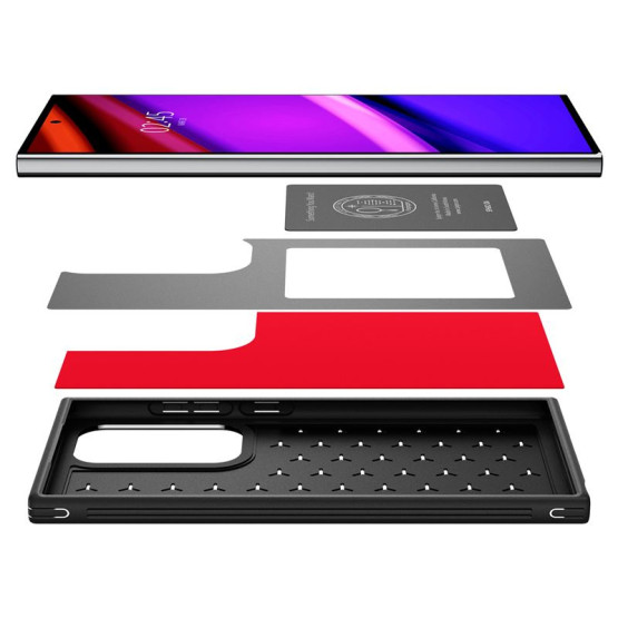 Гръб Spigen Cryo Armor за Samsung Galaxy S24 Ultra - Cryo red