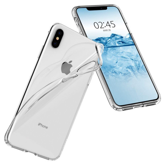 Гръб Spigen Liquid Crystal за iPhone XS/X - Прозрачен