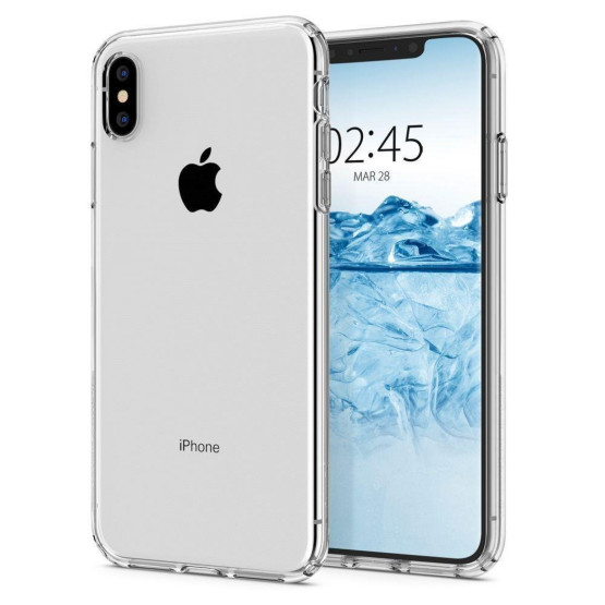 Гръб Spigen Liquid Crystal за iPhone XS/X - Прозрачен