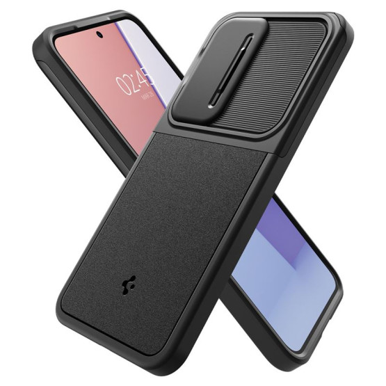 Гръб Spigen Optik Armor за Samsung Galaxy S24 - Черен