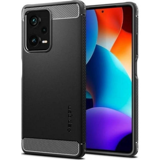 Гръб Spigen Rugged Armor за Xiaomi Redmi Note 12 Pro / 12 Pro Plus / Poco 5X Pro - Черен