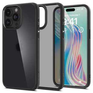 Гръб Spigen Ultra Hybrid за iPhone 15 Pro Max - Черен