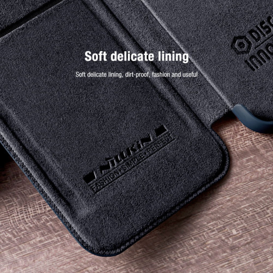 Калъф Nillkin Qin Pro за Samsung Galaxy S22 Plus - Черен