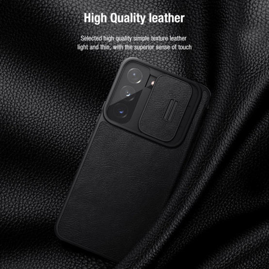 Калъф Nillkin Qin Pro за Samsung Galaxy S22 Plus - Черен