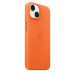 Оригинален гръб Apple Leather Magsafe Cover за iPhone 14 - Orange, MPP83ZM/A