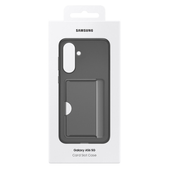 Оригинален гръб Samsung Card Slot Cover за Galaxy A56 5G - Черен, EF-OA566TBE