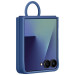 Оригинален гръб Samsung Silicone Cover with Ring за Galaxy Z Flip 7 - Син, EF-PF766TNE