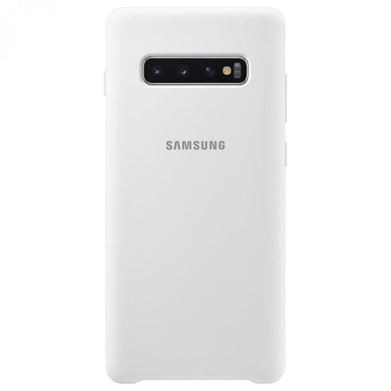 Оригинален гръб Silicone Back cover за Samsung Galaxy S10 Plus - Бял