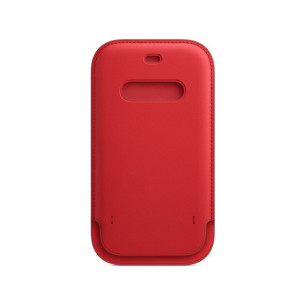 Оригинален калъф Apple Leather Sleeve MagSafe Cover за iPhone 12/12 Pro - Червен, MHYE3ZM/A