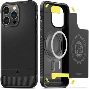 Spigen Rugged Armor MagFit iPhone 14 Pro Max - Черен